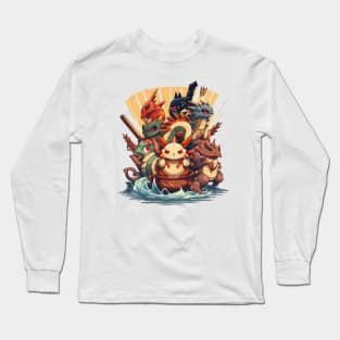 Pokem Style Little Monsters Long Sleeve T-Shirt